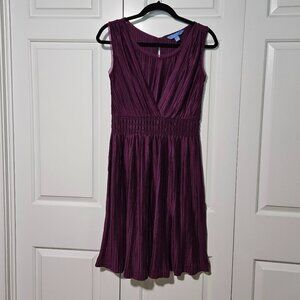 Simply Vera Wang Pleated Sleeveless Dress